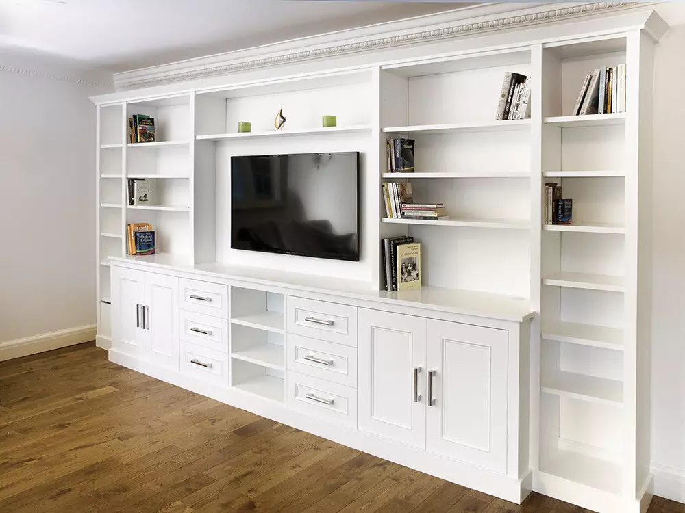 how to decorate a entertainment center