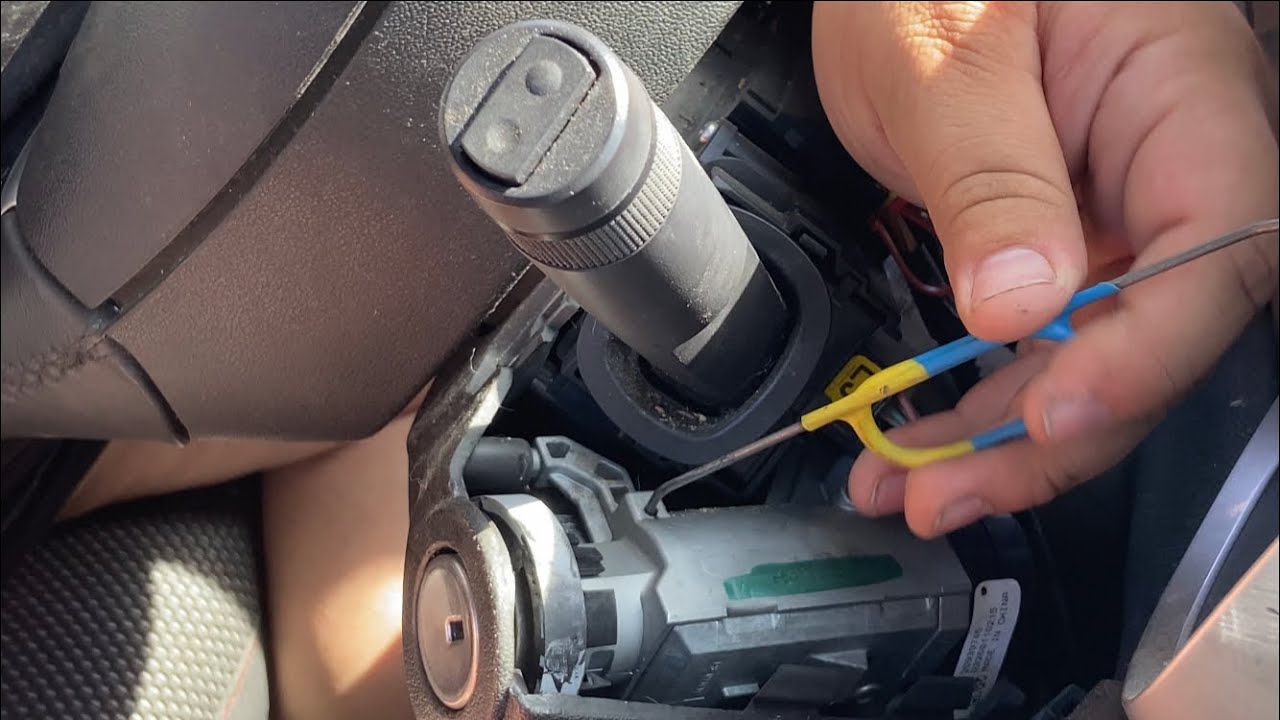 how to remove ignition lock cylinder without key dodge