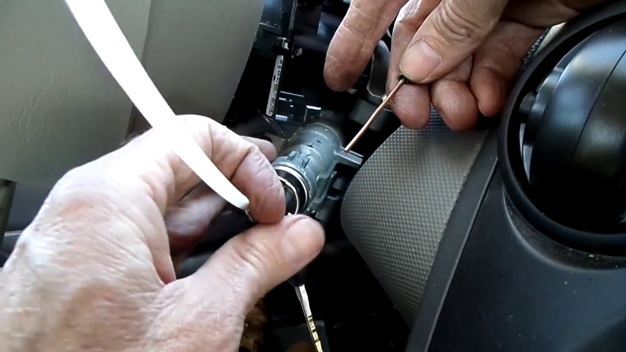 how to remove ignition lock cylinder without key chevy
