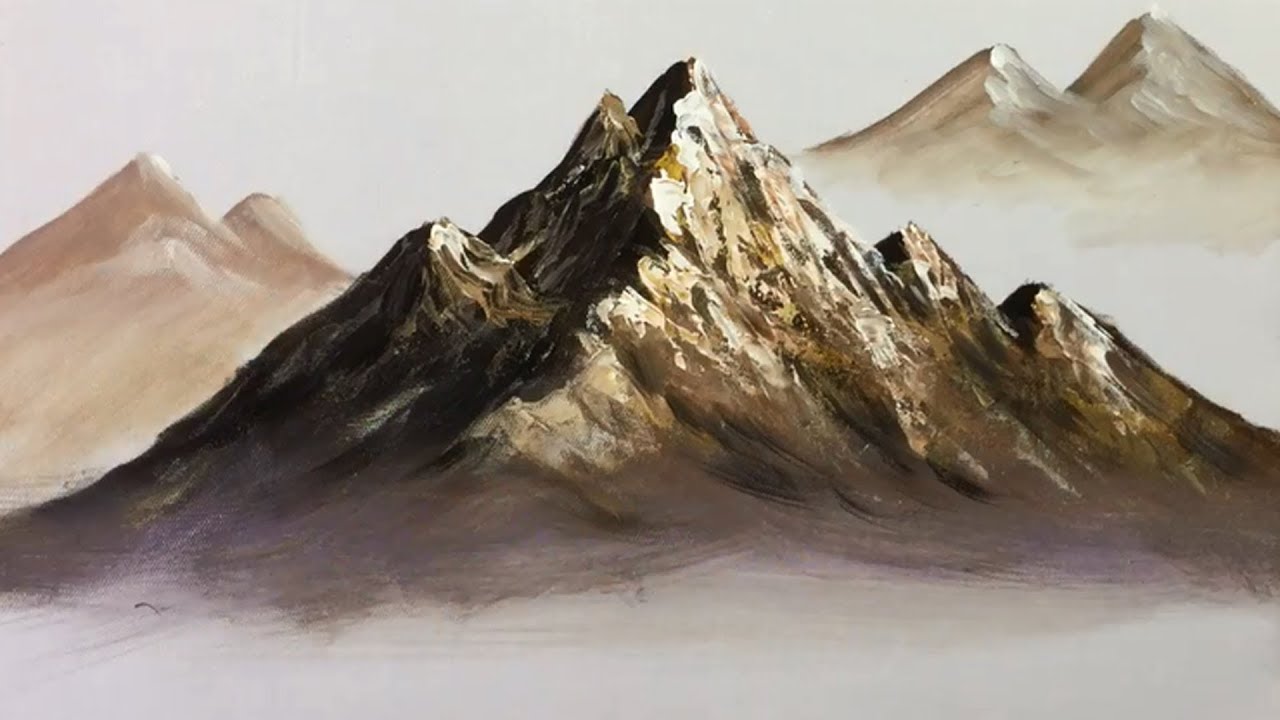 how to paint mountains